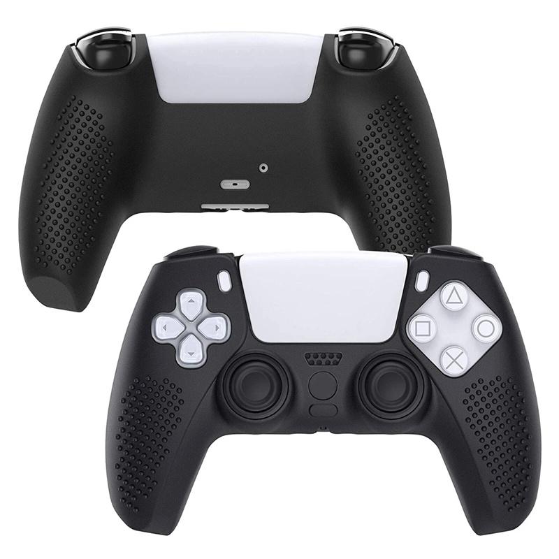 1Set Anti-Slip Soft Silicone Protective Cover Case With 10 Thumb Grip Caps For PS5 Controller Skin Accessories