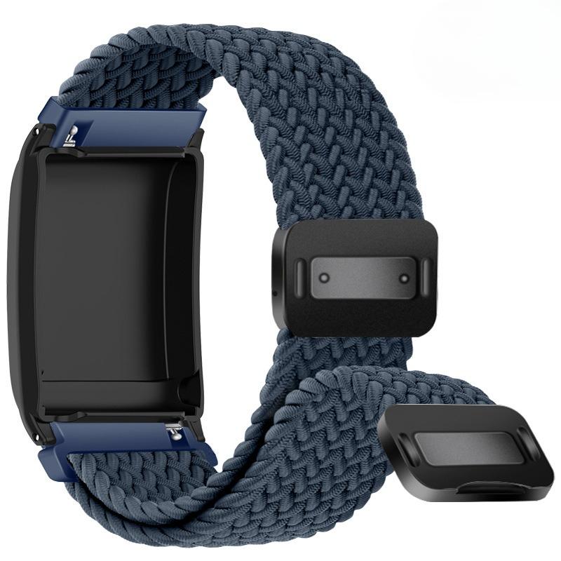 Nylonklockarmband för Whoop 5.0 Armband Vävtyg Klockarmband med Skydd för Whoop 4.0 Sportarmband Magnetiskt Band