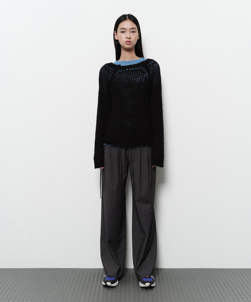 Daiaegeuneol Netting Mixed Knit (Black)