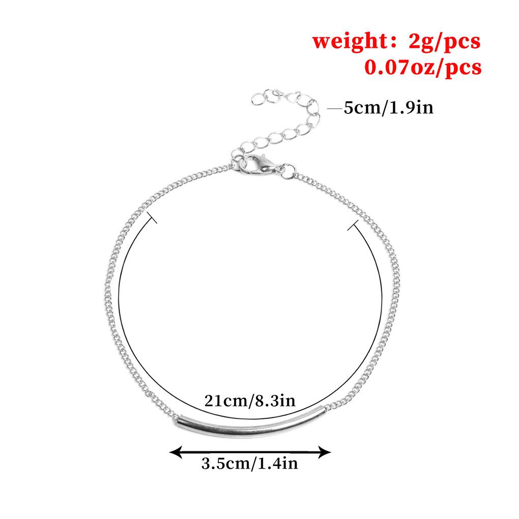 Anklet Stylish Bracelets Adjustable Accessory Silver Gold Foot Ankle Fashion Simple Chains Universal Ornaments Style for Women