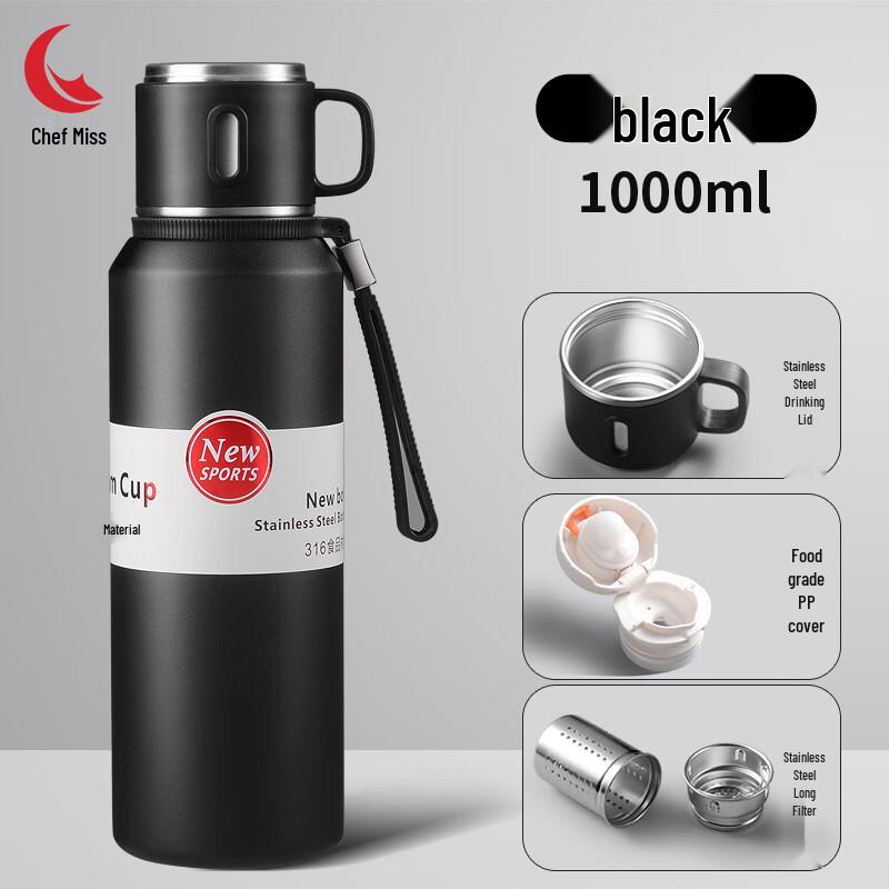 Chef Miss 316 Stainless Steel Insulated Tea Thermos