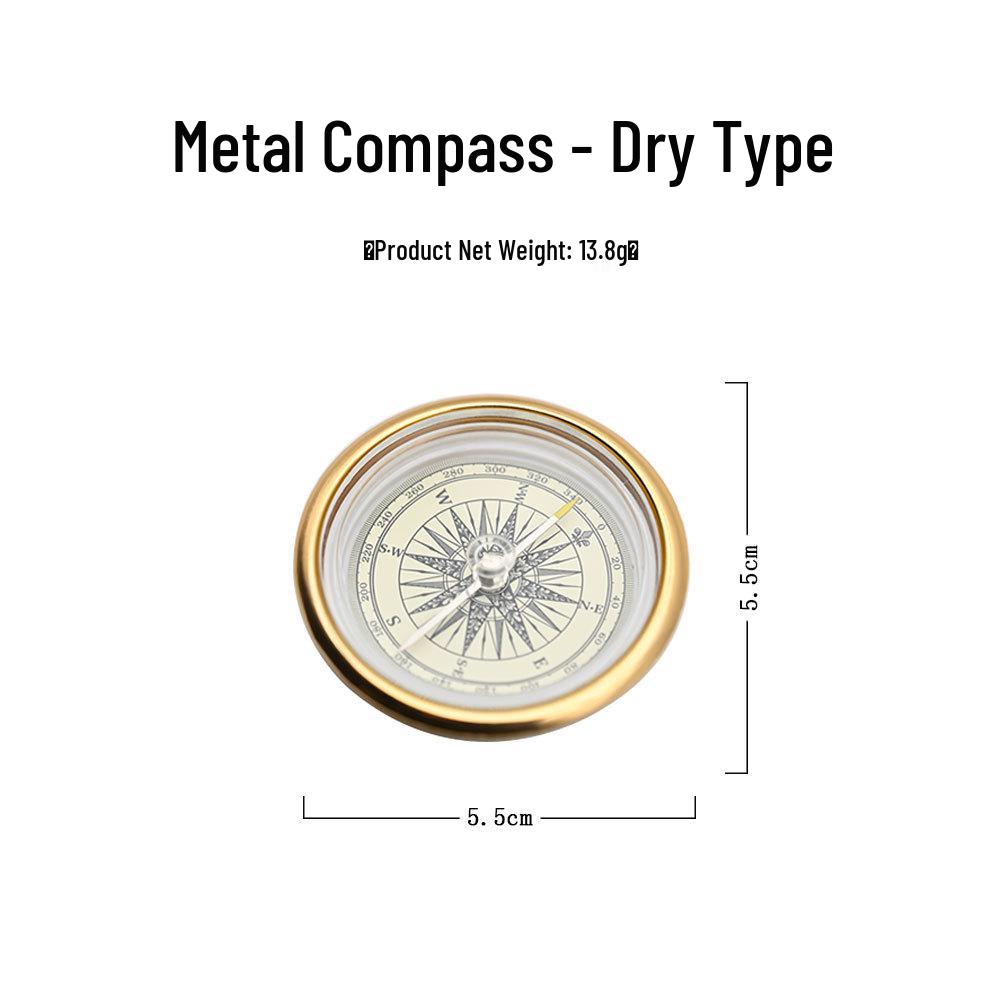 

Retro Gold Glossy Outdoor Adventure Compass