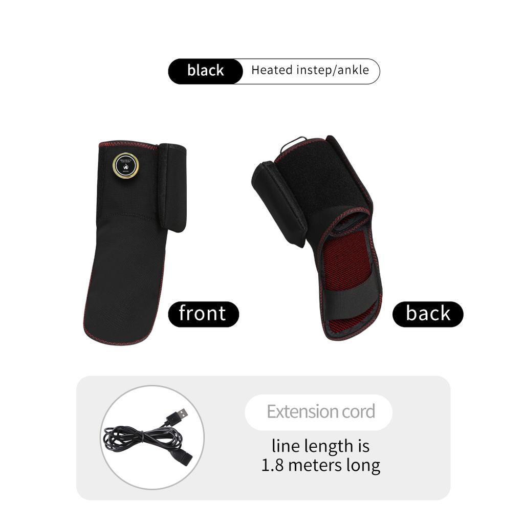 Heated Ankle Massager 3 Heating Modes & Timer Function Achilles Tendonitis Relief Sprain Recovery Sports Ankle Sprain Stabilizer