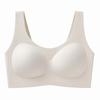 Liquid foundation underwear large size jelly soft support wide shoulder vest light massage fixed cup beautiful back integrated bra