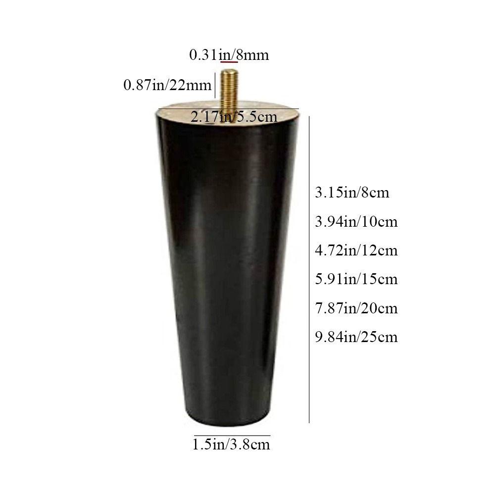 Conical Durable Replacement TV Cabinet Chair Sofa Leg Furniture Leg Table Feet for Coffee Table
