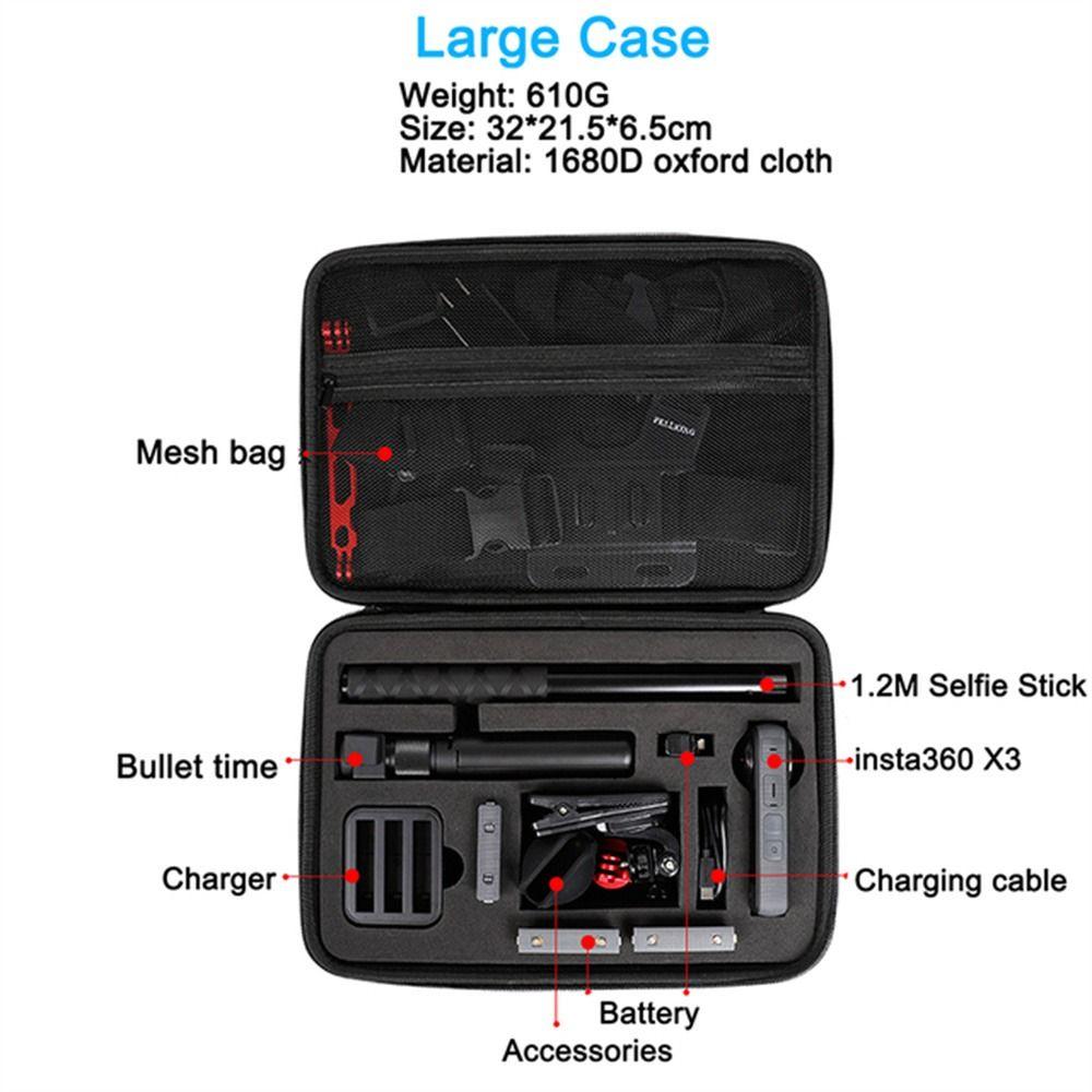 Shockproof For Insta360 Storage Case Waterproof For Insta360 Storage Box  Camera Accessory