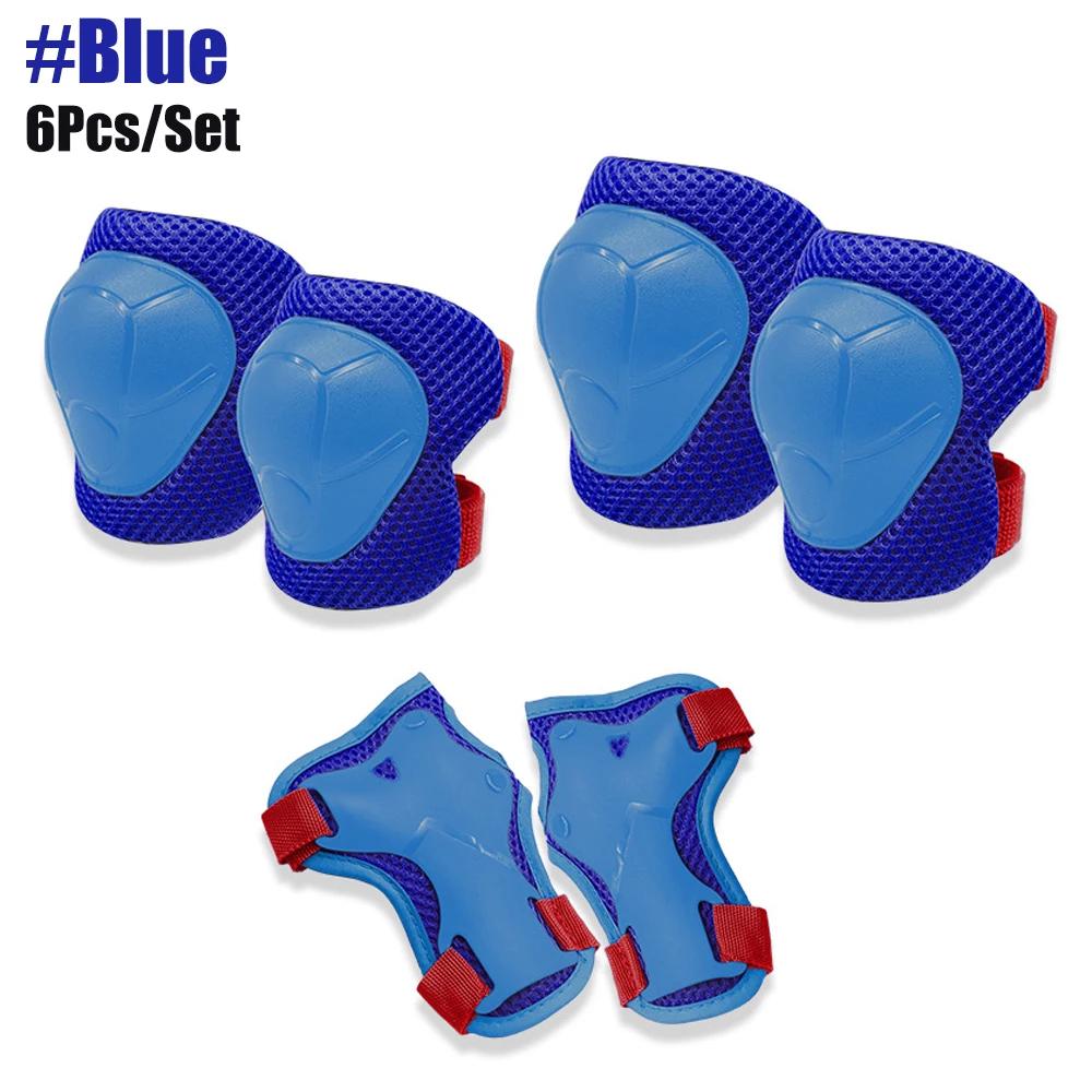 Set Protezioni Bambino 6 Pezzi – Ginocchiere, Gomitiere E Polsiere Regolabili Per Pattinaggio, Bici, Scooter