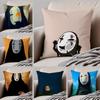 N-No-Face Man Cushion Cover Throw Pillow Cover Hidden Button Durable Polyester Chair Cushion
