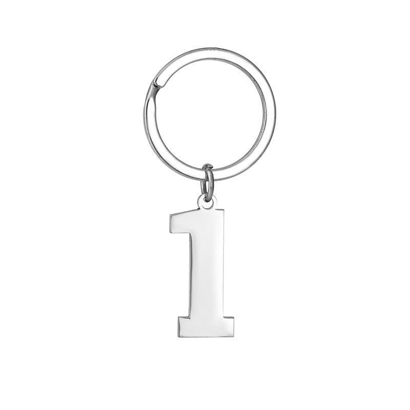 Creative and Unique New Digital Stainless Steel Key Ring Charms – Minimalist Digital Keyrings