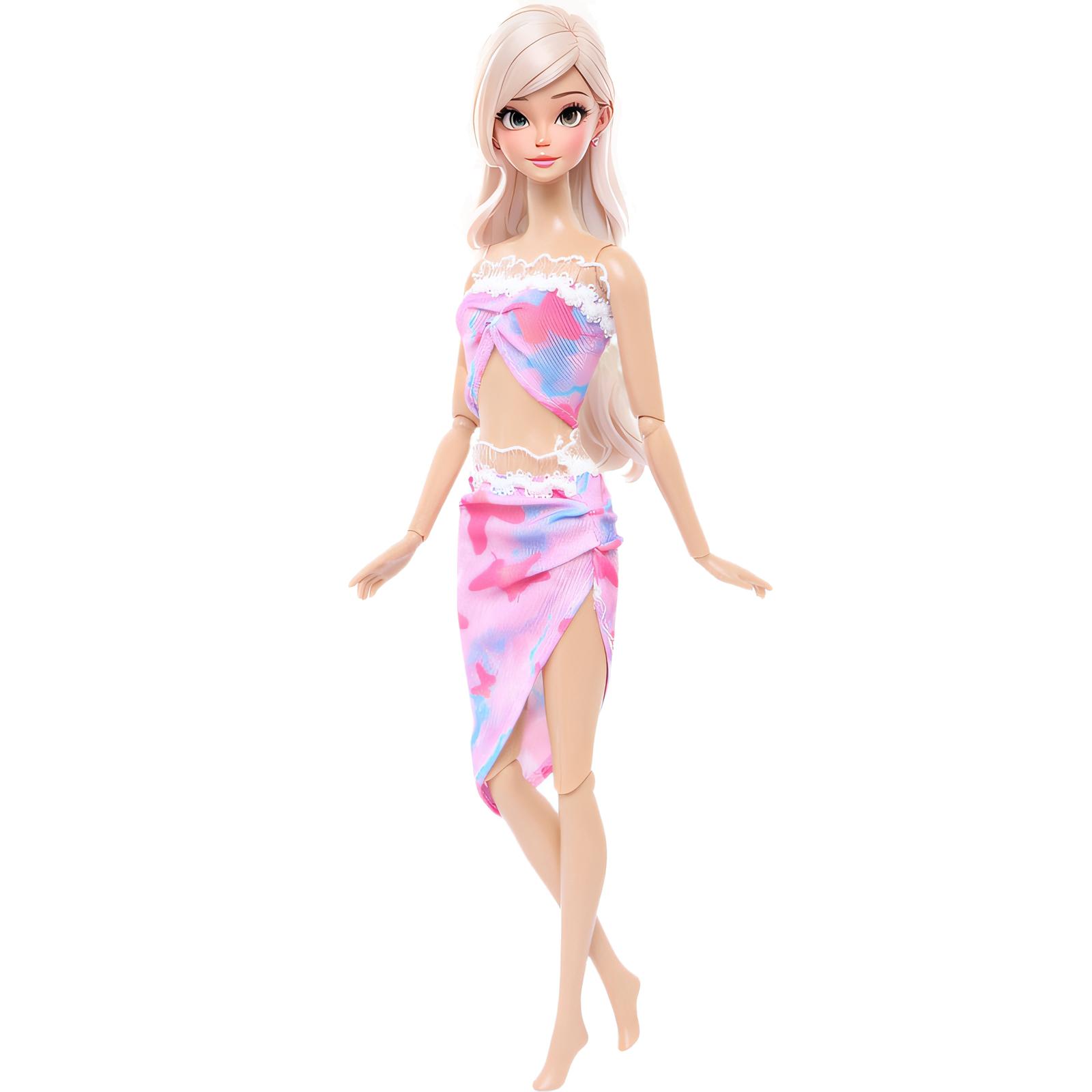 

Лялька Бікіні 1/6 Ляльки Купальники Пляж Купальники Одяг для ляльки Барбі Дівчата Іграшка рожевий