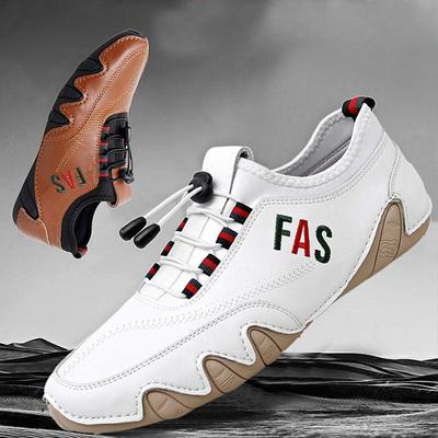 Men's Shoes Trendy Soft Flat Shoes Comfortable Driving Shoes Mens White Loafers