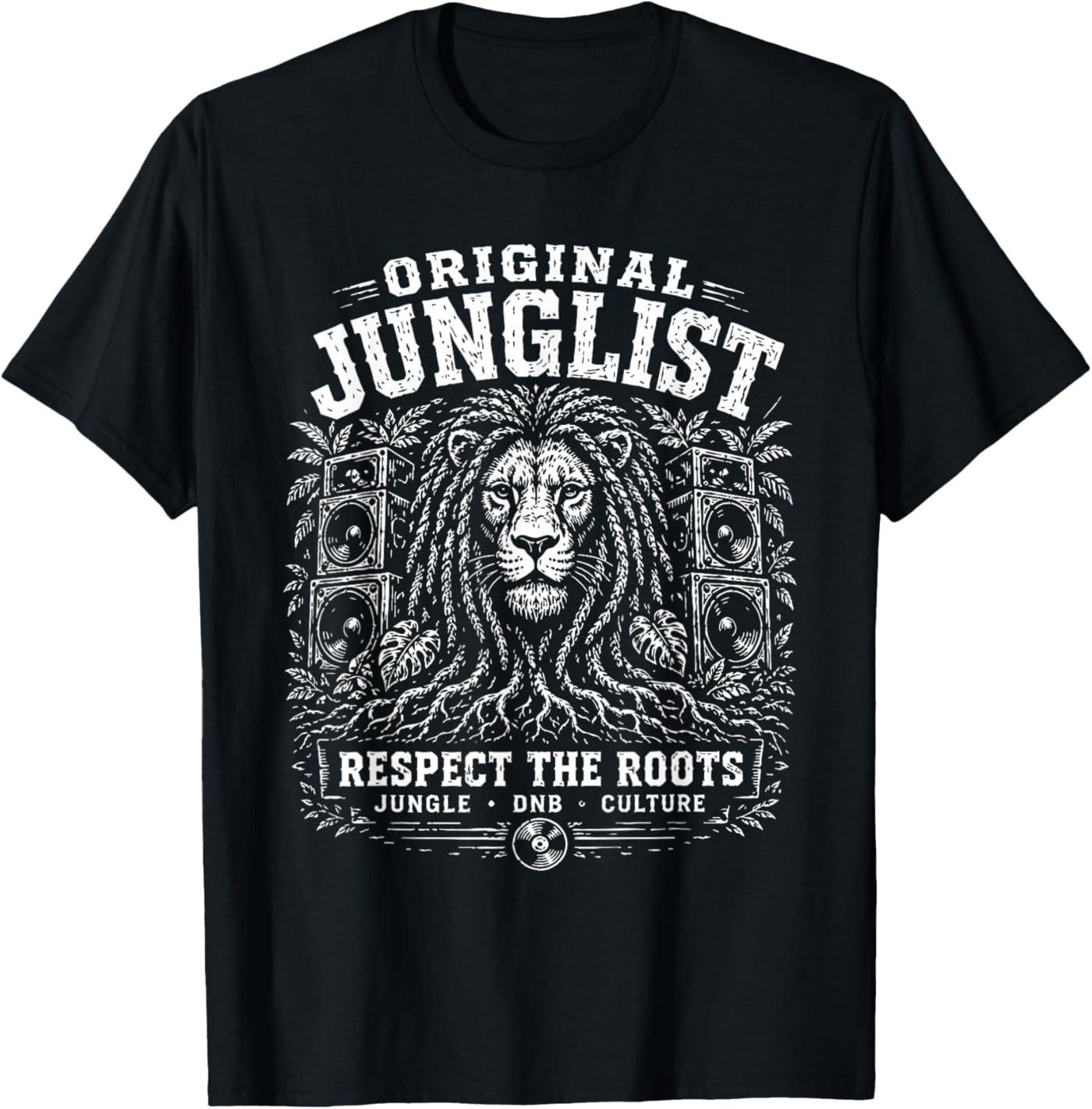 

Original Junglist Lion Sound System Bass DNB Culture T-Shirt 5XL різнокольоровий