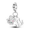 Copper Charms Pendants Fit Original Bracelet Diy Beads Fatima Hand Butterfly Dragonfly Clover