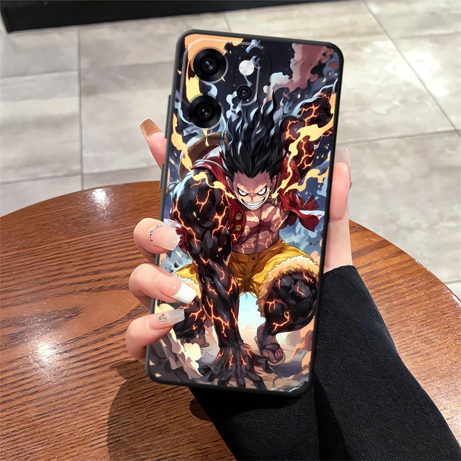 Ones Pieces Luffy Case for Oppo A74 F9 F11 F29 A76 A93 A98 A78 A96 Reno 4F 5 6 7 8 10 11 14 A84 A83 Phone Cover