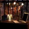 Mushroom Table Lamp Portable Cordless LED Desk Light USB Mushroom Bedside Lamp 3 Color Dimming Decorative Metal Gold Silver Bedside Lamp for Bedroom