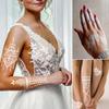 Beauty Sticker White Lace Tattoo Sticker 3D Hannah Bride Waterproof Tattoo Sticker
