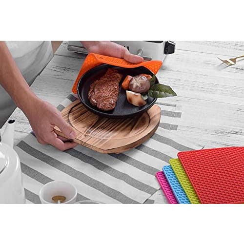 Mizuri Silicone Heat-Resistant Trivets, Pot Holders, Bottle Opener, Non-Slip Waterproof Mat, Coaster, and Cup Holder Set of 4