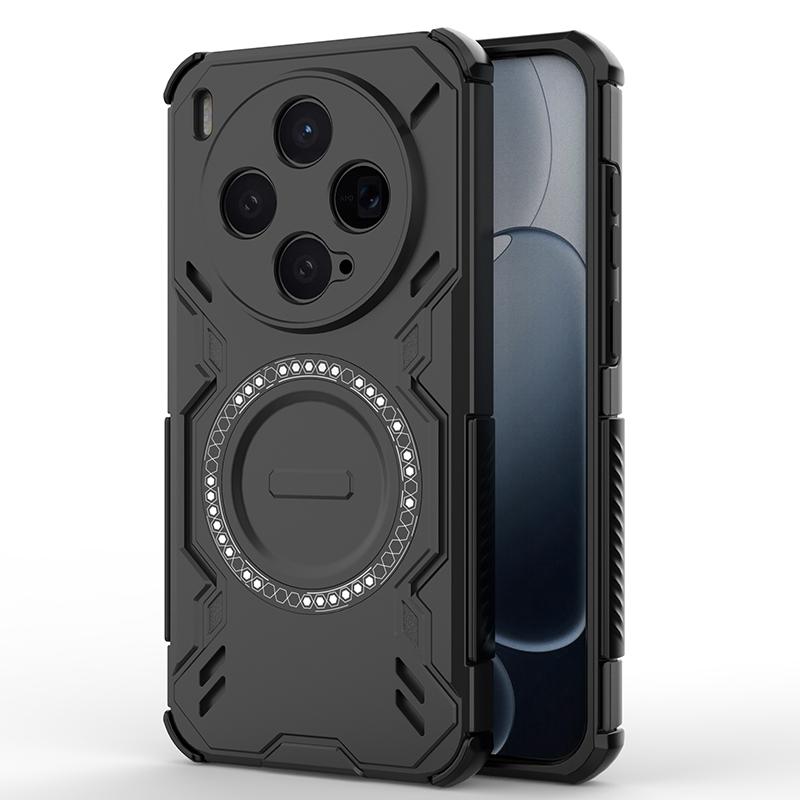 Pro VIVO X300 X300 Pro Mechanický Super Chladící Magnetický Bezdrátové Nabíjení Podpora Odolné Pouzdro na Telefon