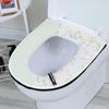 Toilet Seat Zipper, Large Caliber Seat Cushion Warm Seat Cushion All Cotton Lace Washable and Waterproof