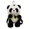 Panda Plush Police Backpack For Girls With Zipper Closure And Cartoon Design