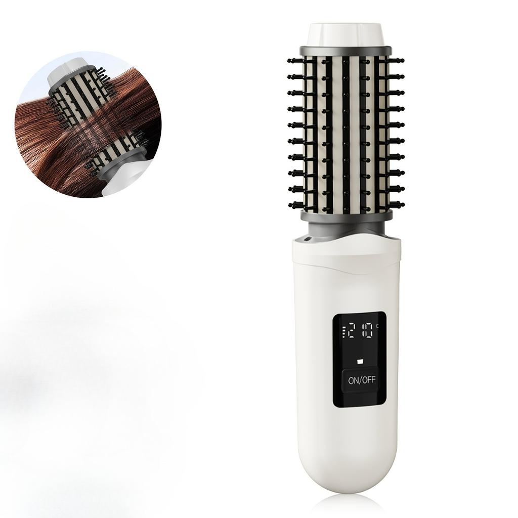 Cordless Curling Iron Brush - 3 Temperature Settings Rechargeable Suitable for Men And Women Ideal for Daily Use And Travel