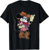 Hot Fashion Disney Minnie Mouse Cowgirl Costume Western Vintage Look T-Shirt S-4XL Four Seasons