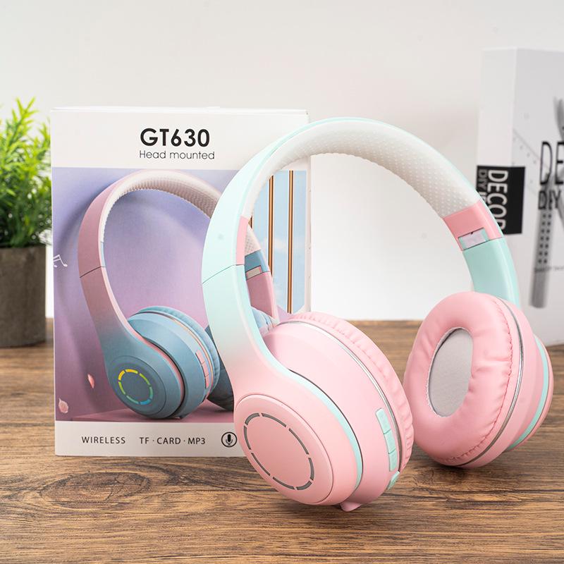 GT630 Cartoon Foldable Over-Ear Bluetooth Headphones - Heavy Bass Gaming