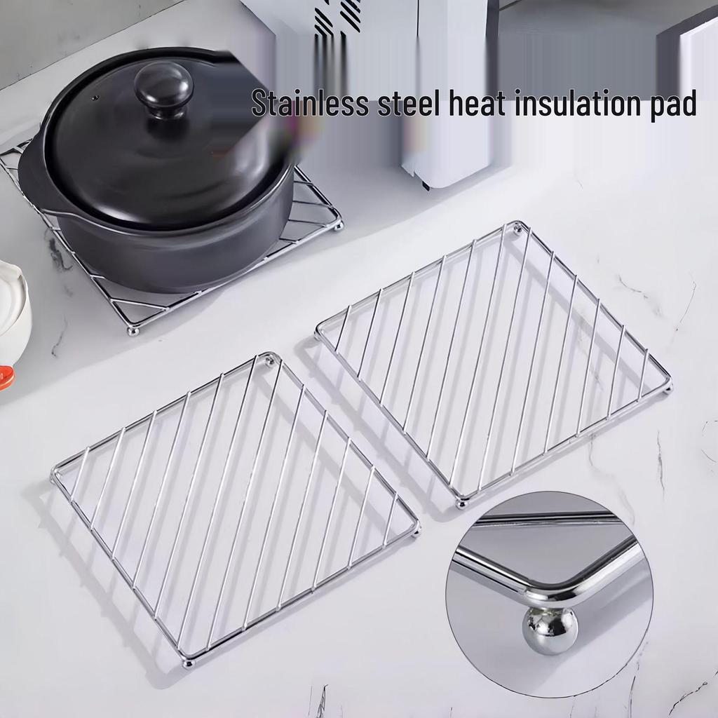 Stainless Steel Heat-Resistant Table Mat for Kitchen and Dining Tables