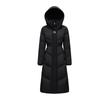 Yalu EW Women's Fashion Long Hooded Down Jacket