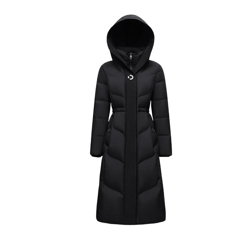 Yalu EW Women's Fashion Long Hooded Down Jacket