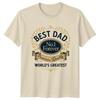 Best Dad No 1 Forever Herren T Shirt Vatertag Vaterschaft Geschenk Vintage Slightly Soft Breathable Designer Clothes
