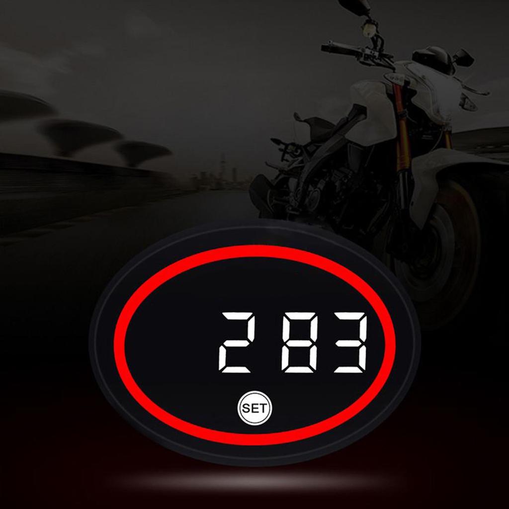 Motorbike Digital Clock Smart LED Display Motorbike Voltage Temperature Meter For Women Teens Cycling Enthusiasts Commuting