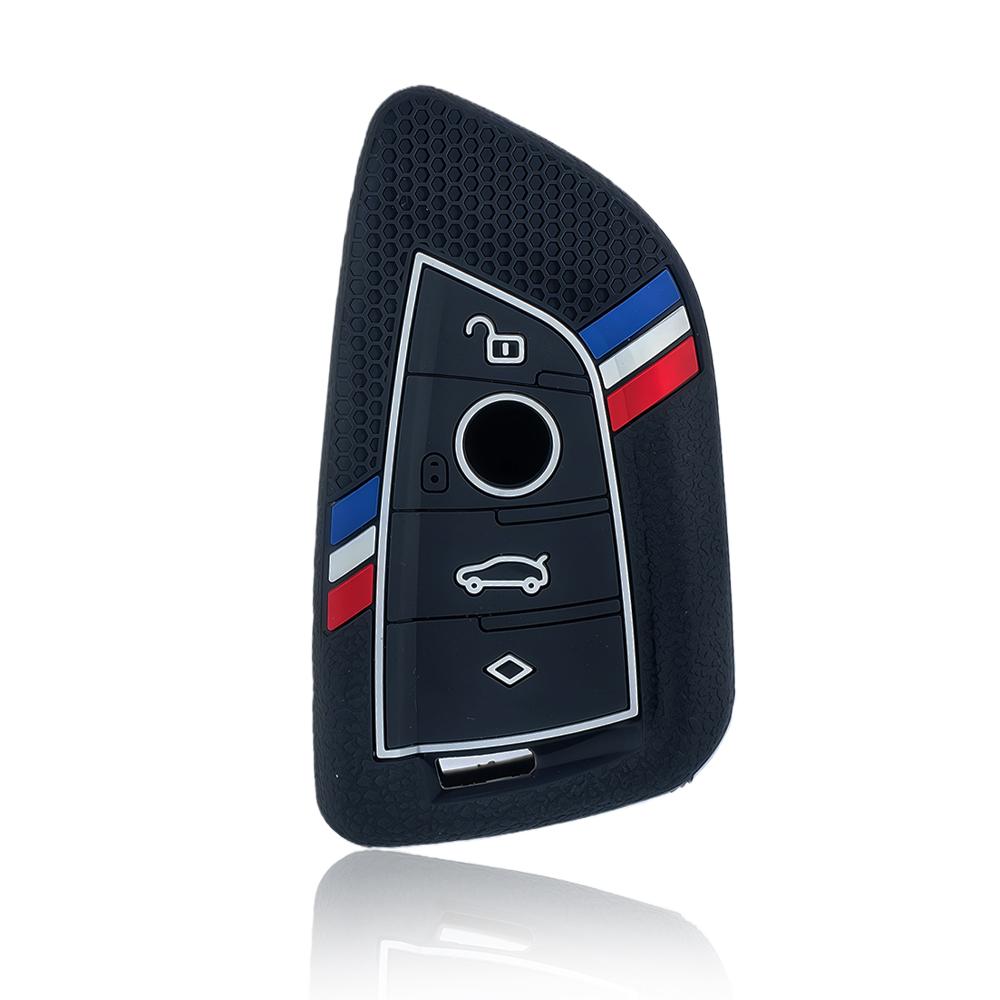 For BMW X1 X3 X4 X5 X6 Series 1 2 3 5 7 G20 G02 G05 G31 G23 F34 F15 F40 IX3 New Silicone Remote Car Key Cover Keychain Key Case