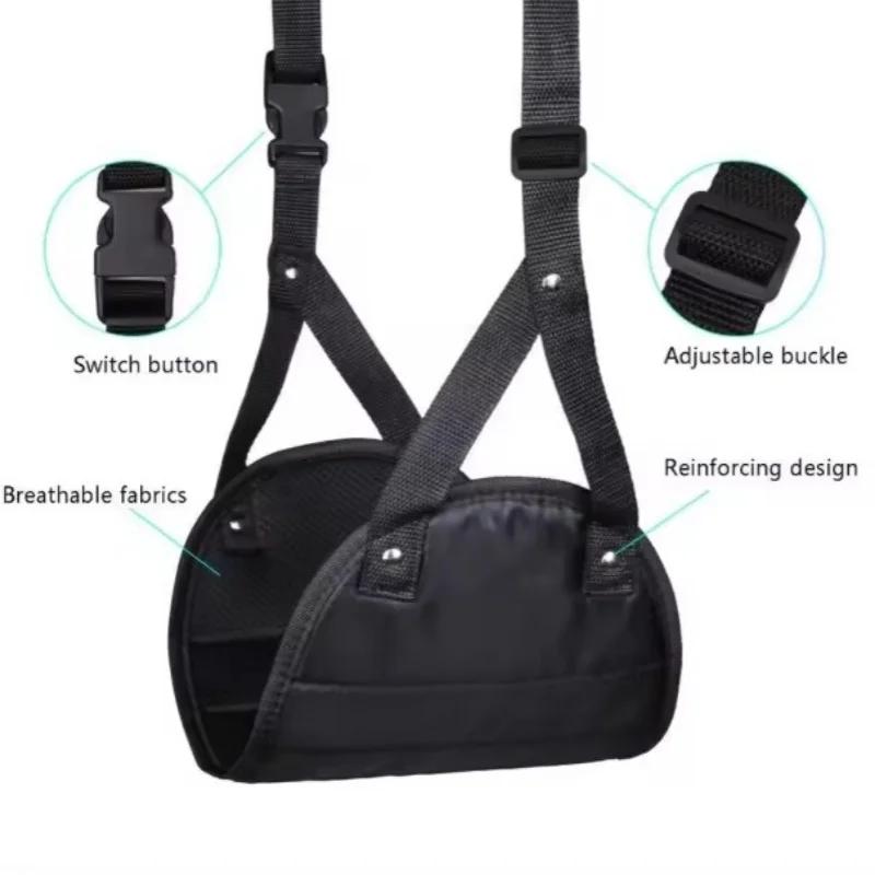 1/3 STÜCK Reisehängematte Aufgehängt Verstellbare Bürohängematte mit Flugzeug-Fußstütze für Hochgeschwindigkeitszugwagen Outdoor-Möbel