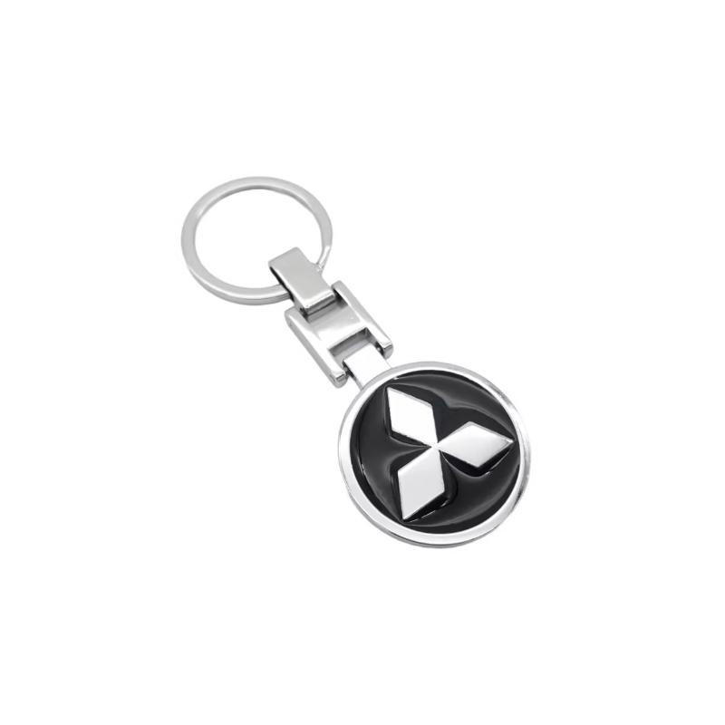 Car Dedicated KeyChain Ring Auto Logo Key Pendant Accessories For Mitsubishi Lancer Mirage ASX Lancer Ex Galant Attrage Xpander