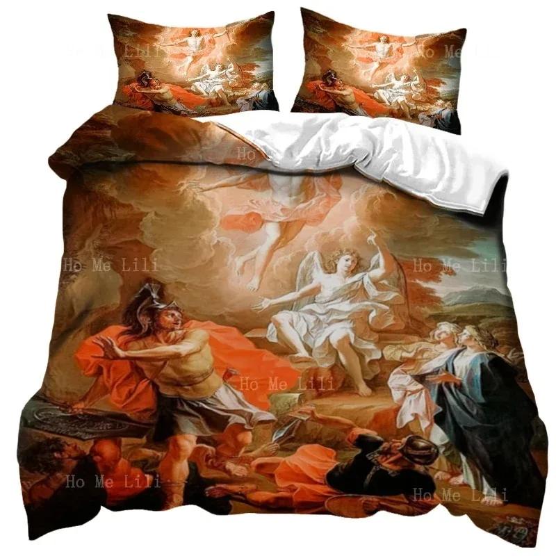 3D Jesus Duvet Cover Christian Sacred Jesus Bedding Set God Bless You Soft Quilt Cover Set KingQueen Size for Adults Women Men
