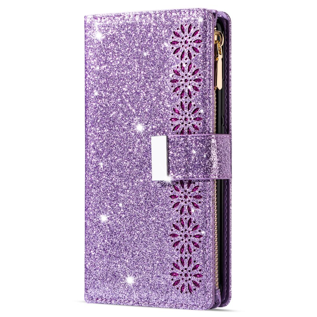 Etui do Samsung Galaxy S26 Ultra Gwieździste Niebo Rzeźbione Skórzany Portfel Pokrowiec na Telefon z Paskiem na Nadgarstek