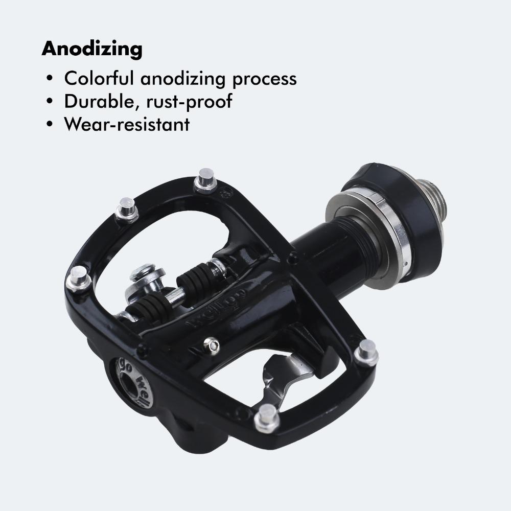Wellgo Pedal Quick Release Device R120B QRD QRD3 Mountain Bike Road Pedal MTB Bearing Cleats Self-locking Ultralight Pedals