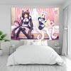 VIKAMA Nekopara Chocola Vanilla Cat Girl Maid Tapestry Kawaii Decor Bedroom Wall Styling Perfect