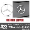 ABS Car Rear Trunk Emblem Sticker Mercedes Logo Badges Cover Decal For Mercedes Benz Old ML-class W164 2006-2012 A1648170016  FC1