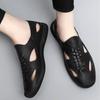 Men Fashion Breathable Sandals Summer New Hollow Lightweight Comfortable Breathable Sneakers Non-slip Casual Daily Beach Shoes