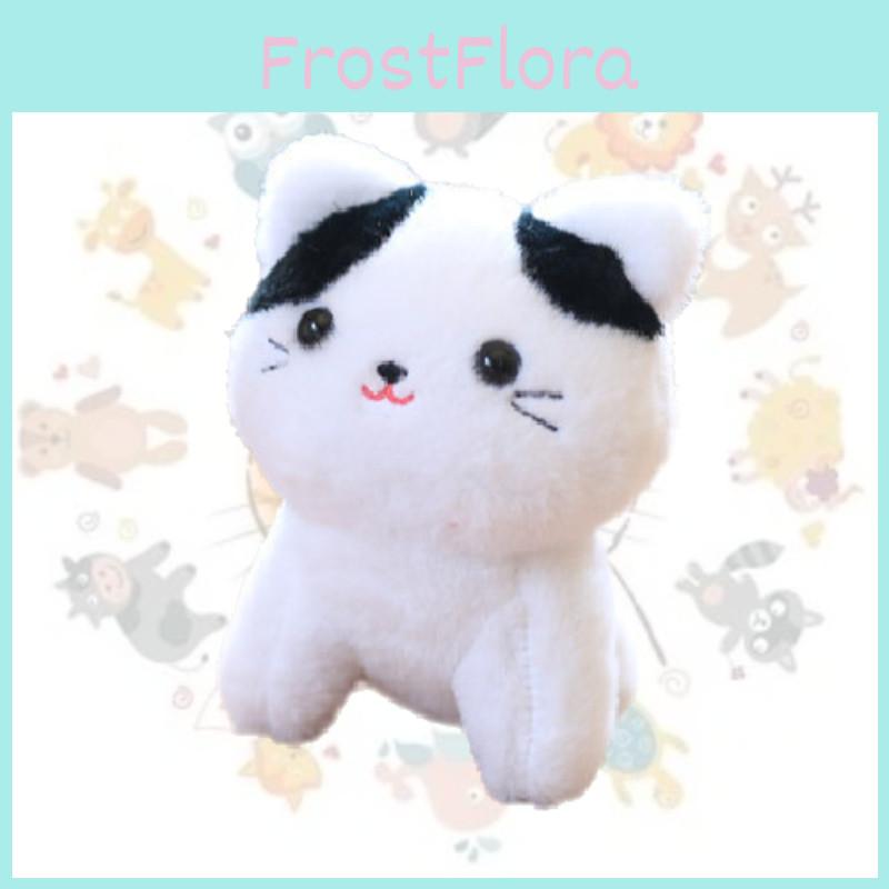 Adorable Plush Cat Keychain Soft Cuddly Toy With Pp Cotton Filling