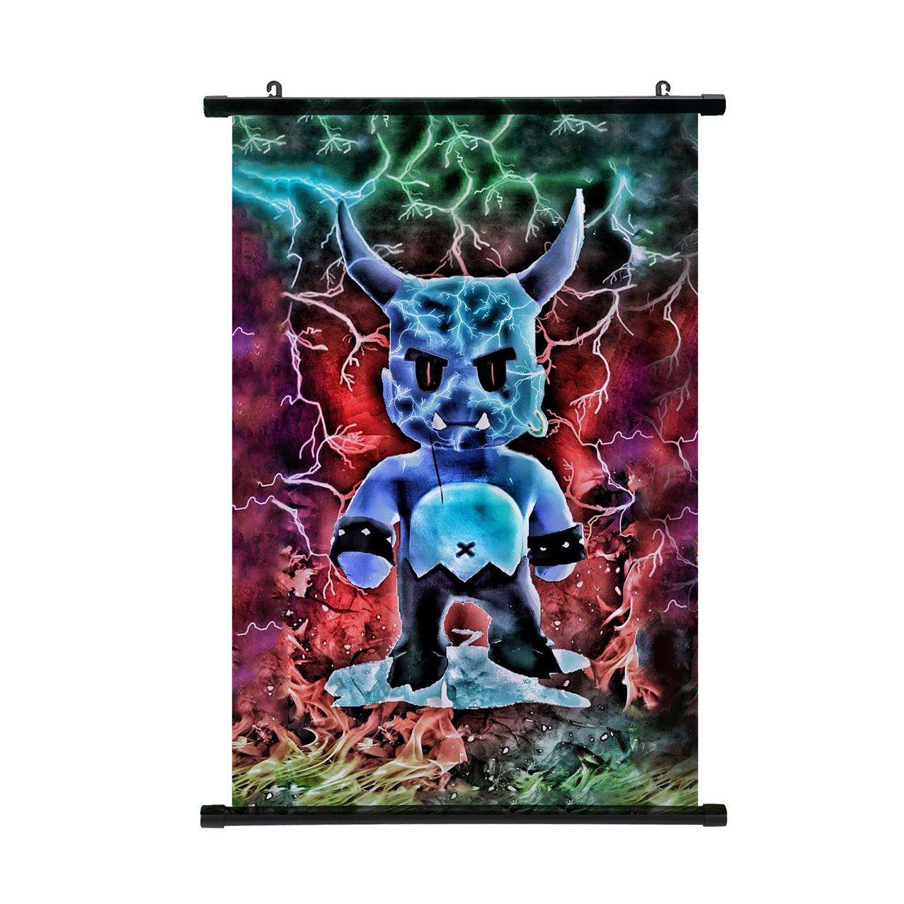 Stumble Guys Настенный плакат Свиток Аниме Stumble Игра Домашний декор Косплей Настенная живопись Гостиная Спальня Декор Плакат 30*45cm белый