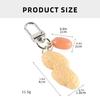 Stylish Peanut Keyring Keychain Pendant Bag Charm Key Jewelry PVC and Alloy Texture Great for Gifting and Collecting