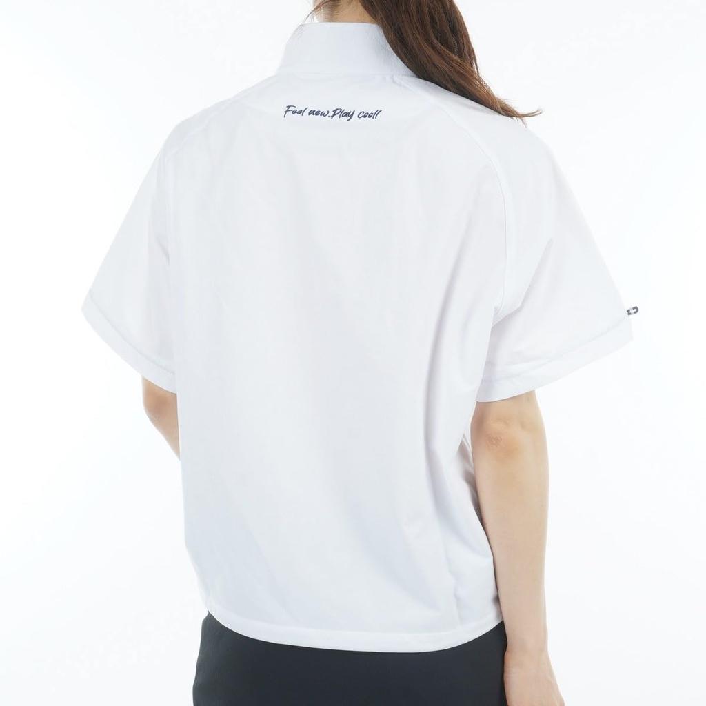 Kurzarm-Hochhals-Shirt Golf-Unterwäsche S [Pin Apparel] Damen (Halbreißverschluss/Schnelltrocknend) / / 622-5167300 030_Weiß