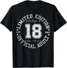Official Adult 18 Year Old Gifts Vintage 2007 18th Birthday T-Shirt