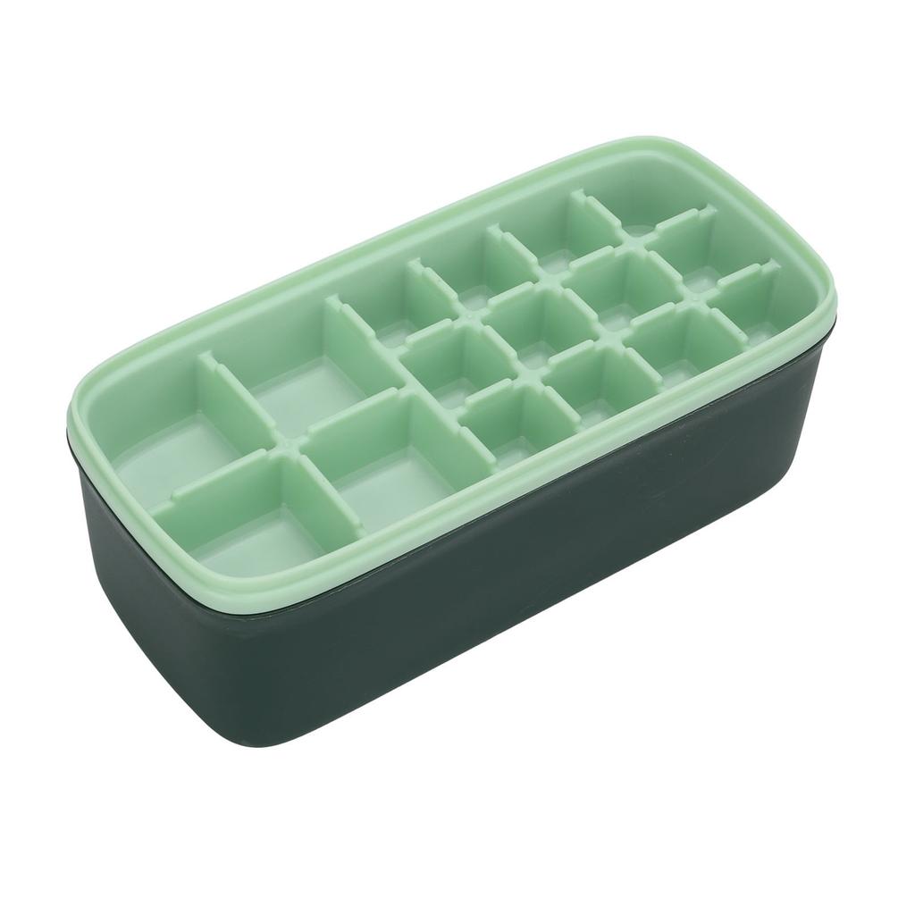 Tray Home Soft Reusable Silicone Mold Large Capacity Ice Maker With Lid Ice Shovel