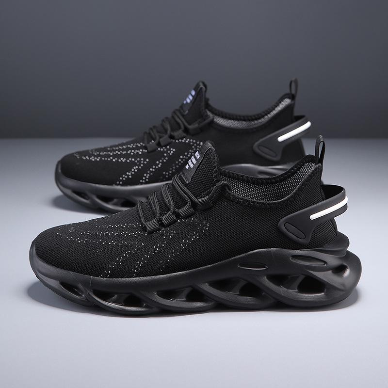 Twist sole blade large size mesh sneakers thick sole lightweight running dad shoes
