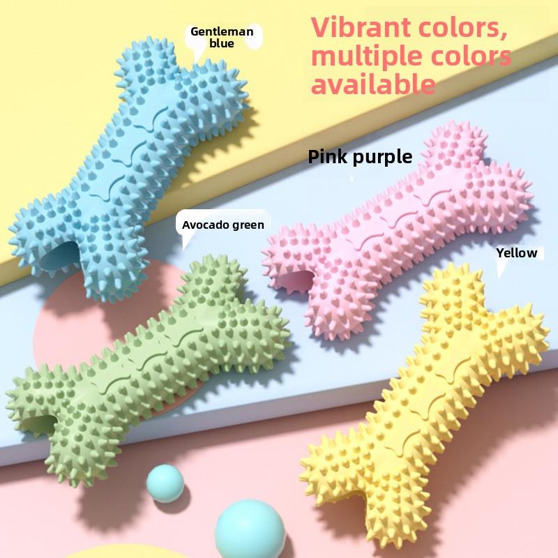 Pet Toys, Teething Bone-shaped Chew Gum Sticks, TPR Teething Dog Toys That Are Resistant To Biting