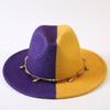 Popular European and American Classic Double-color Wide-brimmed Top Hat Men's and Women's Fashion OL Style Cowboy Hat Jazz Hat